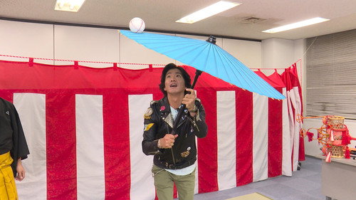 Captain Takuya who burns up! Challenge traditional performing arts!