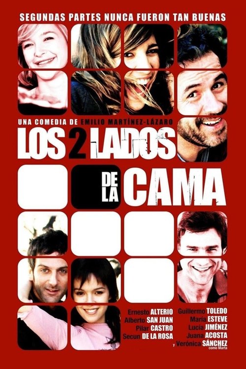 Background poster of Los 2 lados de la cama blurred