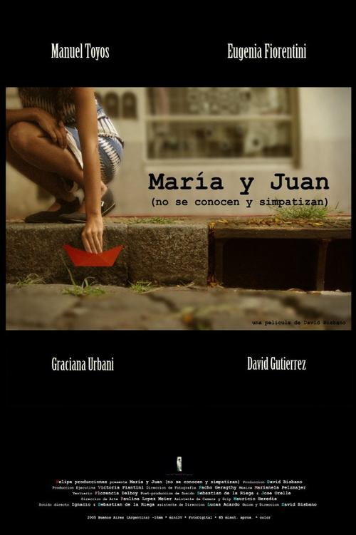 Background poster of María y Juan (no se conocen y simpatizan) blurred