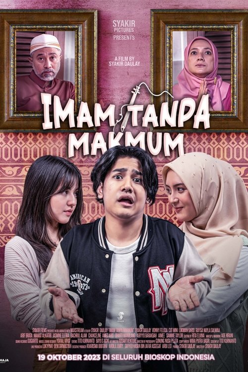 Background poster of Imam Tanpa Makmum blurred