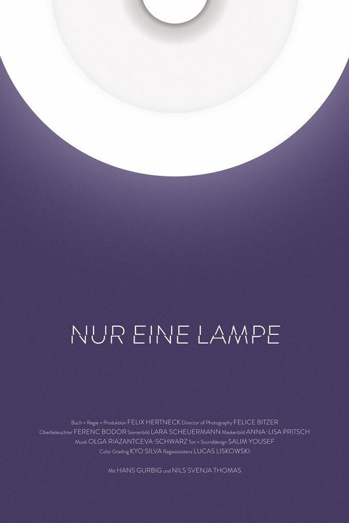 Nur eine Lampe Poster