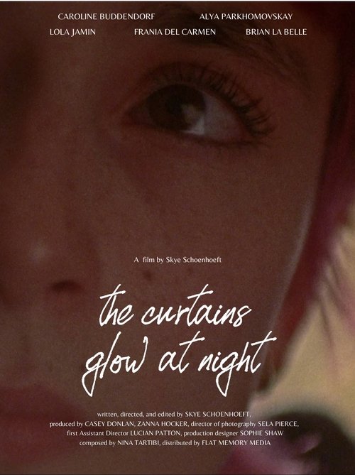 The Curtains Glow At Night Poster