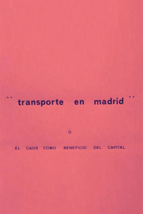 Transporte en Madrid o El caos como beneficio del capital