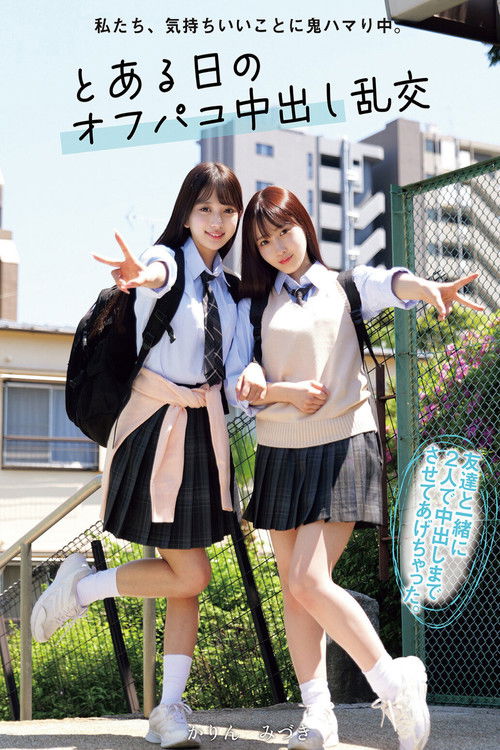 私たち、気持ちいいことに鬼ハマり中。 とある日のオフパコ中出し乱交 かりん みづき Poster