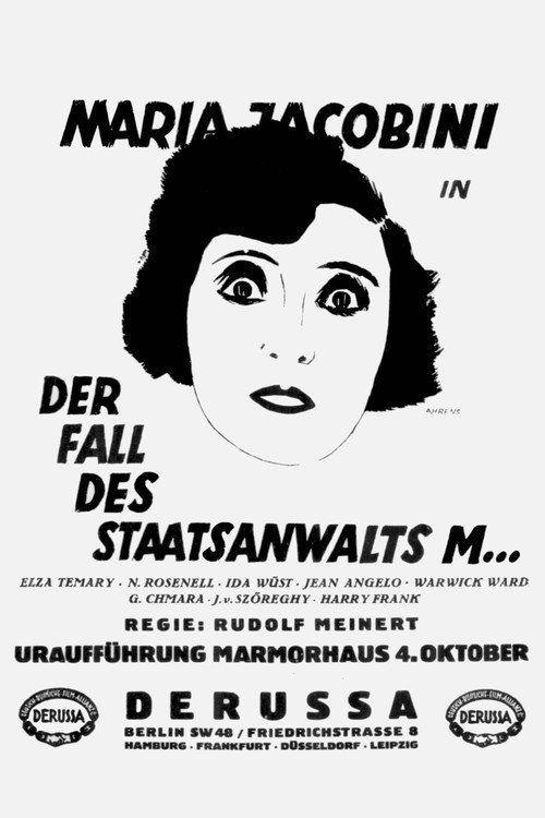Der Fall des Staatsanwalts M... Poster