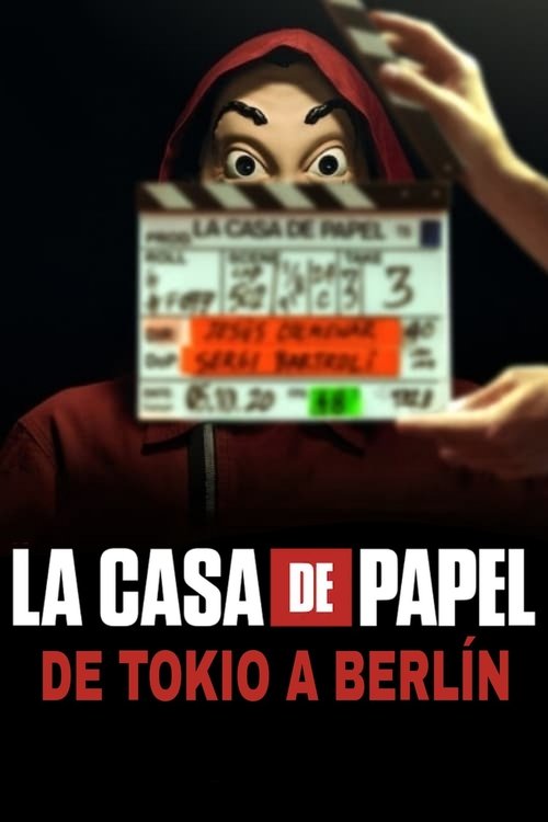 Background poster of La Casa de Papel: De Tokio a Berlín blurred
