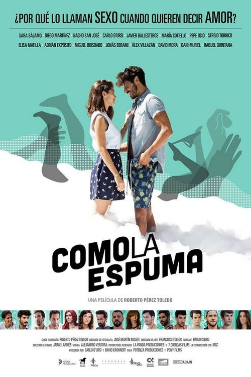 Background poster of Como la espuma blurred