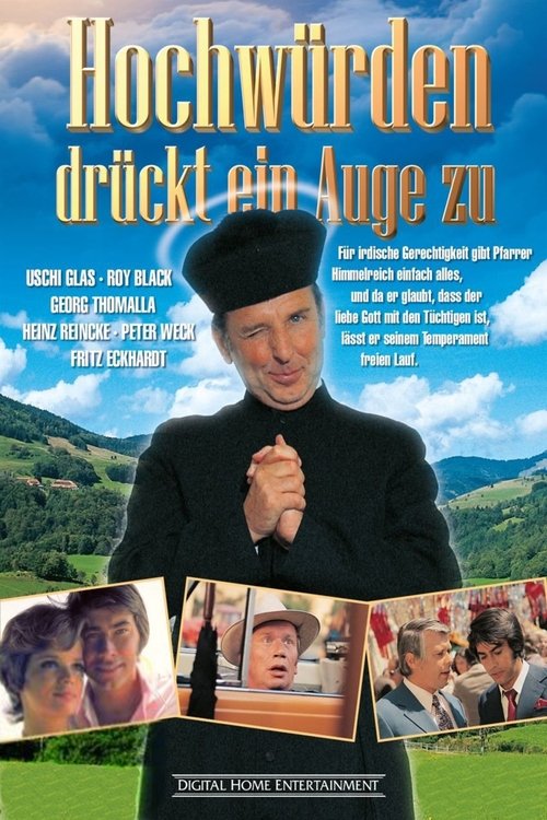 Hochwürden drückt ein Auge zu Poster