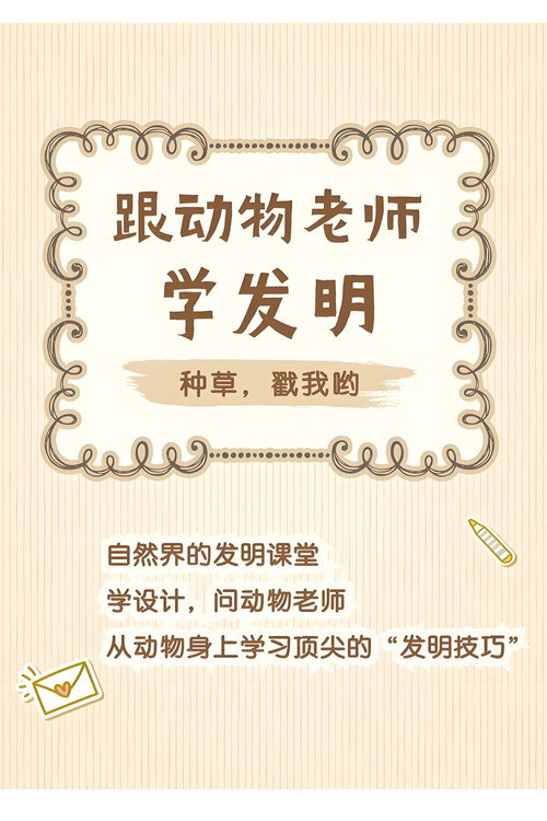 跟着动物老师学发明电影海报