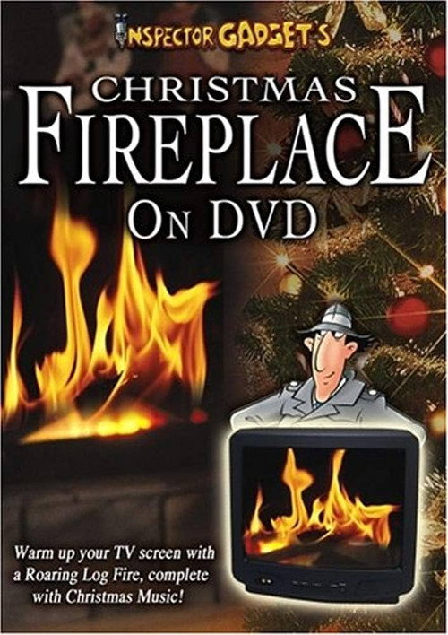 Inspector Gadget's Christmas Fireplace Poster