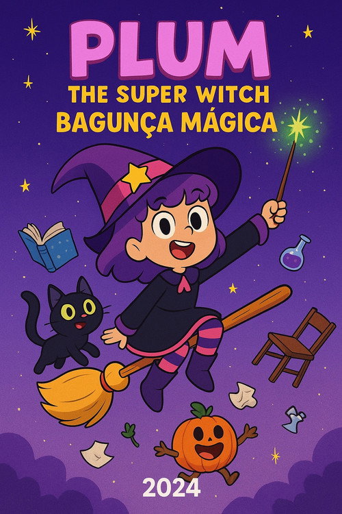 Plum the Super Witch: Bagun&ccedil;a M&aacute;gica电影海报
