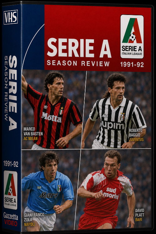 1991-92 Italian Serie A Season Review Poster