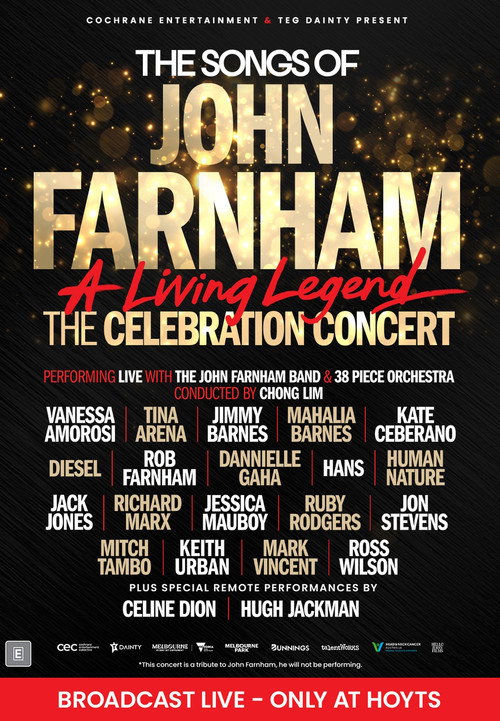 THE SONGS OF JOHN FARNHAM: A LIVING LEGEND – THE CELEBRATION CONCERT Poster