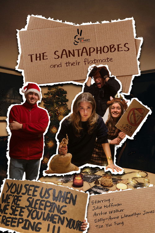 THE SANTAPHOBES and their flatmate Poster