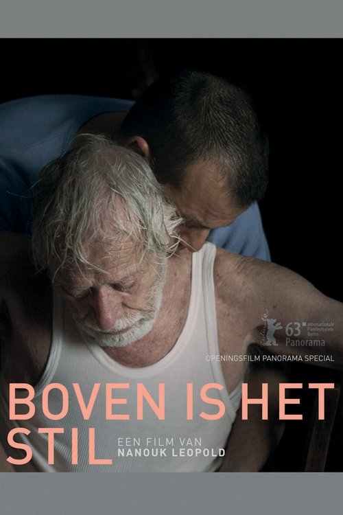 Background poster of Boven is het stil blurred