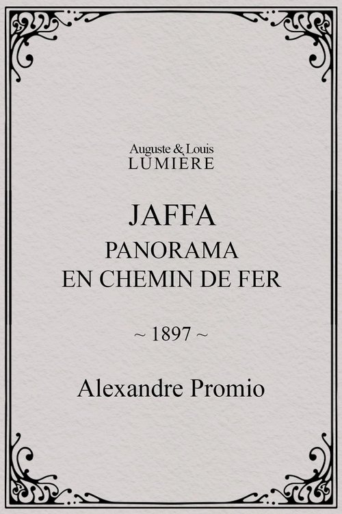 Jaffa : panorama en chemin de fer
