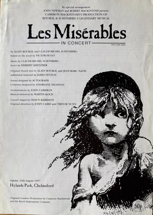 Les Misérables: In Concert at Hylands Park Poster