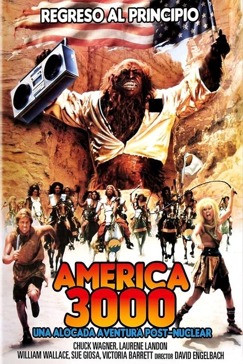 Background poster of America 3000 blurred