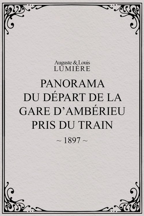 Panorama du départ de la gare d’Ambérieu pris du train (temps de neige)