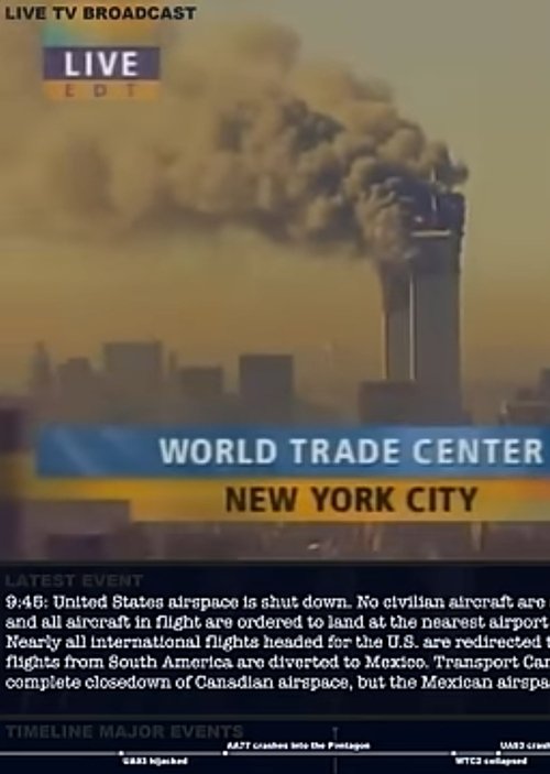 9/11 attacks in realtime (dashboard) 7:46am-12:00pm