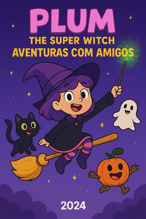 Plum the Super Witch: Aventuras com amigos电影海报