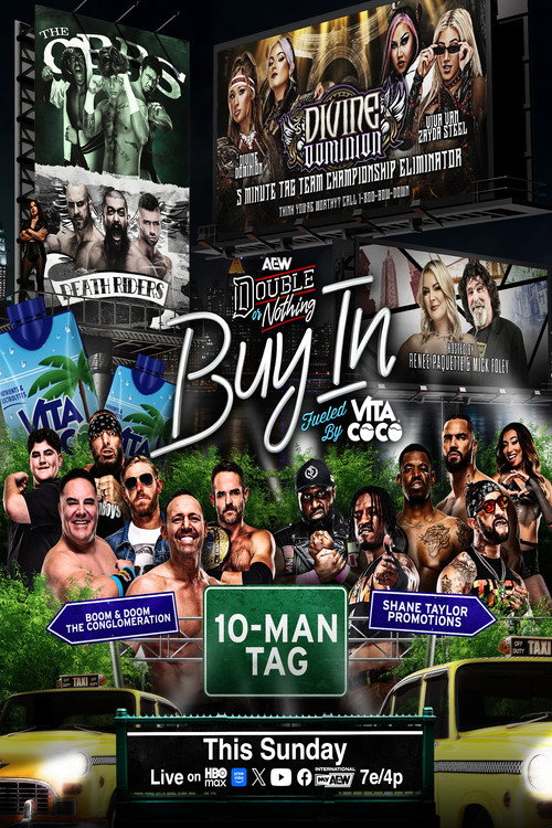 AEW Double or Nothing 2026: The Buy In Poster