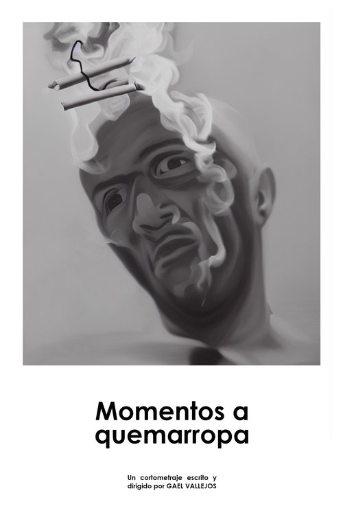 Background poster of Momentos a quemarropa blurred