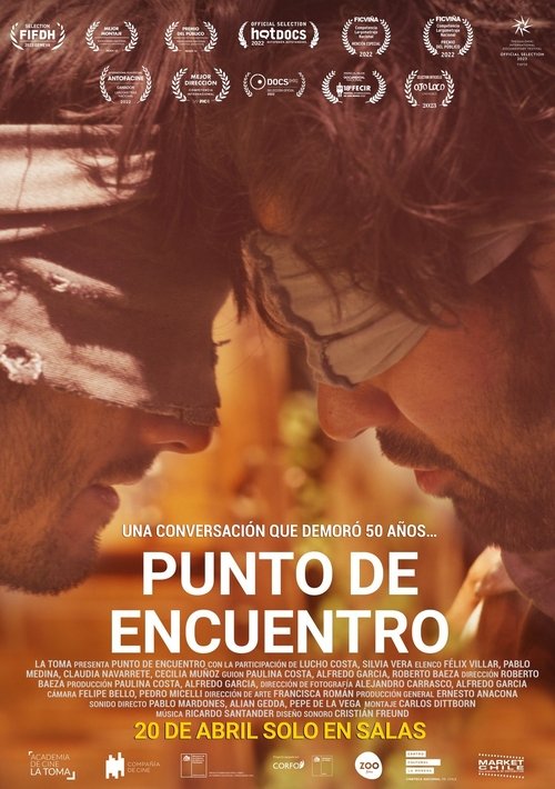 Background poster of Punto de encuentro blurred