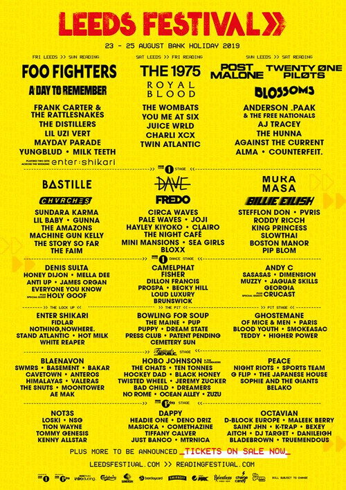 Reading + Leeds Festival 2019