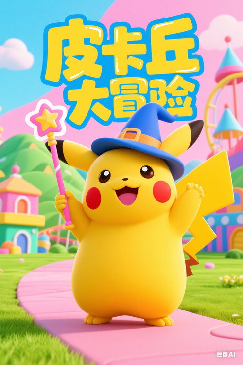 皮卡丘大冒险电影海报