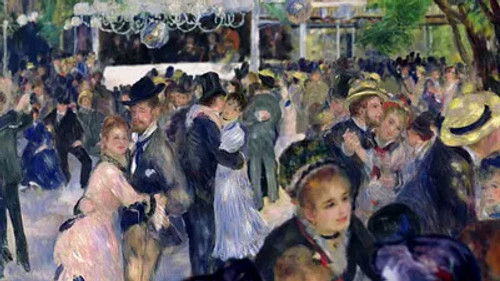 Dance at Le Moulin de la Galette, 1876, Renoir
