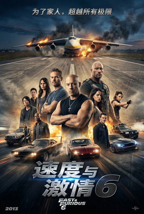 速度与激情6电影海报