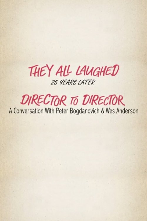 They All Laughed 25 Years Later: Director to Director - A Conversation with Peter Bogdanovich and Wes Anderson Poster