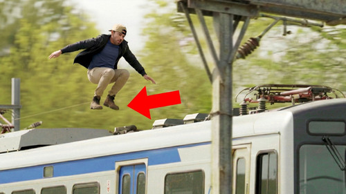 Moving Train Jump Test