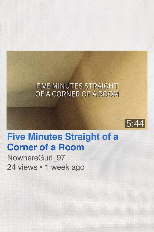 Five Minutes Straight of a Corner of a Room