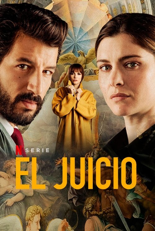 Background poster of El juicio blurred
