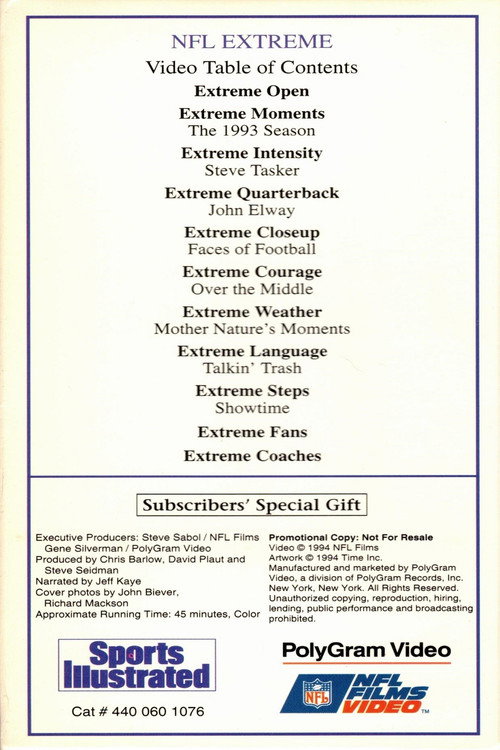 NFL Extreme poster 2