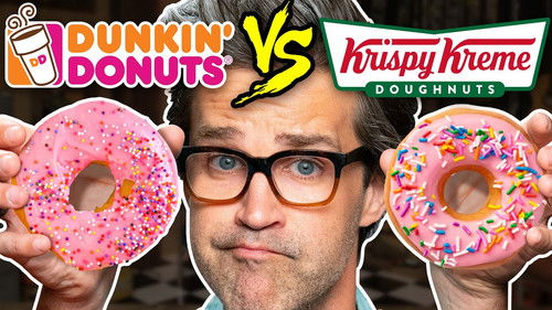 Dunkin vs. Krispy Kreme Taste Test | Food Feuds