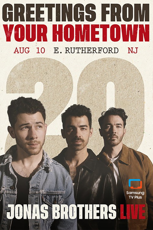 JONAS20 Greetings from Your Hometown - East Rutherford, NJ poster 2