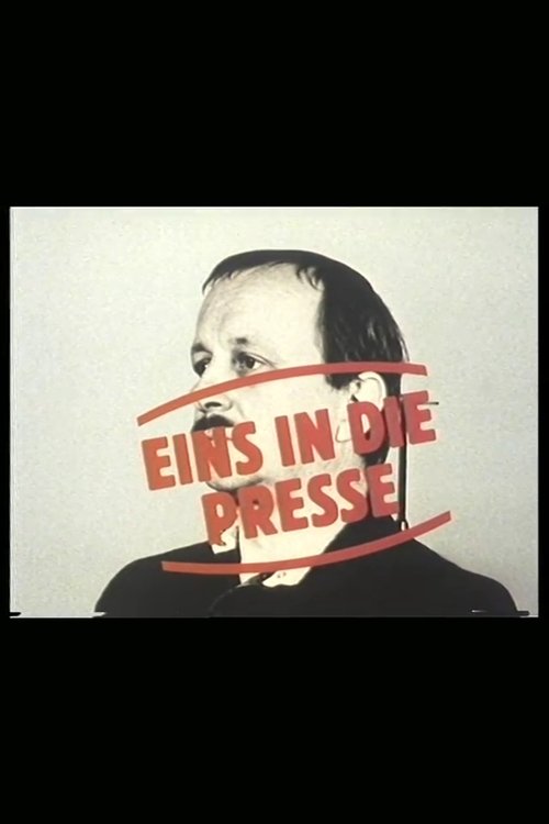 Eins in die Presse - Der Fotograf Günter Zint Poster