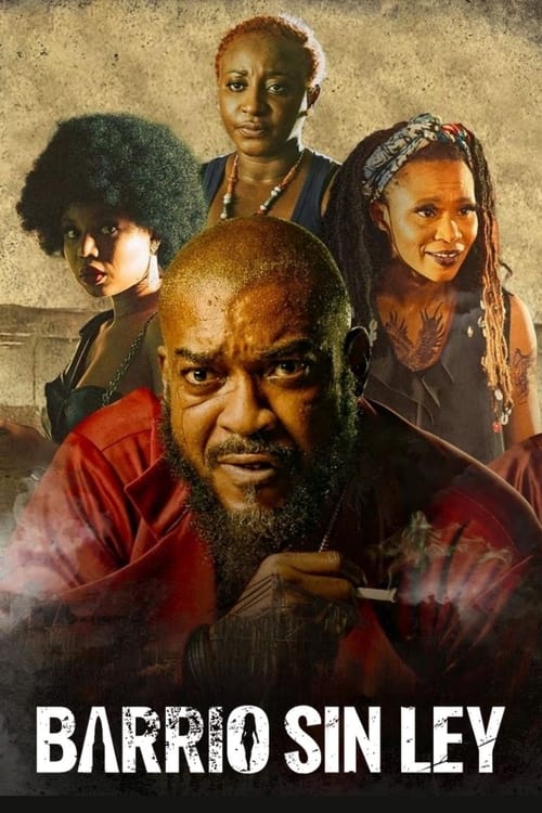 Background poster of Barrio Sin Ley blurred