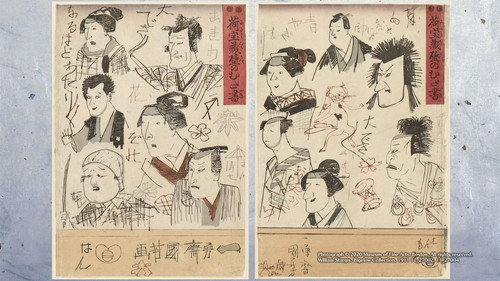 Doodles? Or Ukiyoe?