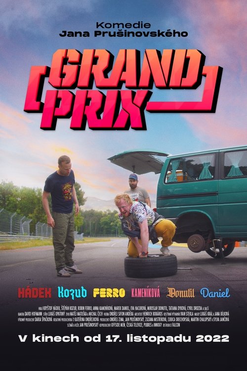 Background poster of Grand Prix blurred
