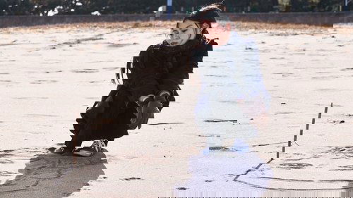 On the Beach at Night Alone