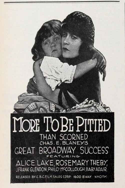 More to Be Pitied Than Scorned Poster