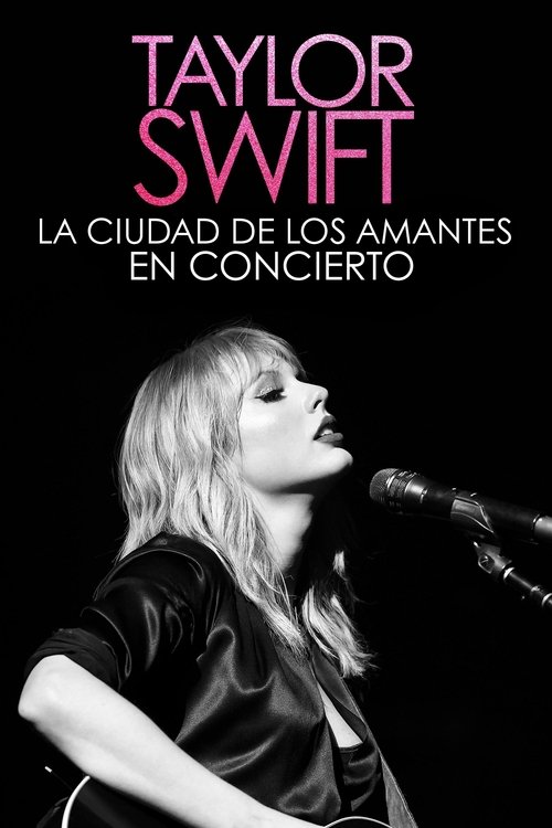 Background poster of Taylor Swift City of Lover Concert blurred