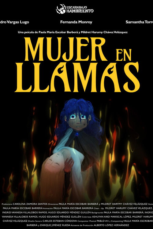 Mujer en llamas's poster