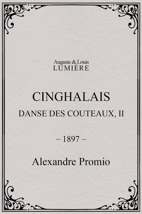 Cinghalais : danse des couteaux, II