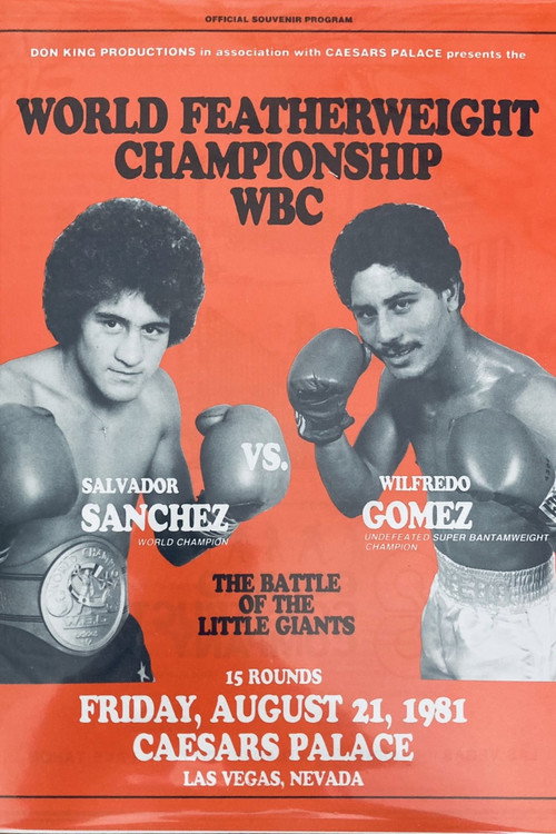 Salvador Sanchez vs. Wilfredo Gomez poster 2