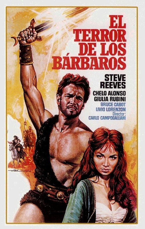 Background poster of Il terrore dei barbari blurred